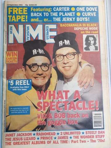Обложка альбома «SEPTEMBER 18, 1993» — исполнитель NEW MUSICAL EXPRESS