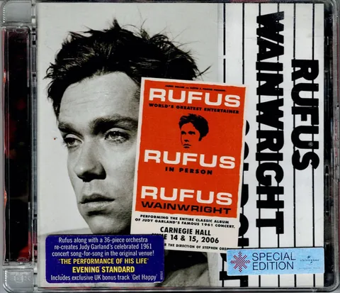 Обложка альбома «Rufus Does Judy At Carnegie Hall» — исполнитель RUFUS WAINWRIGHT