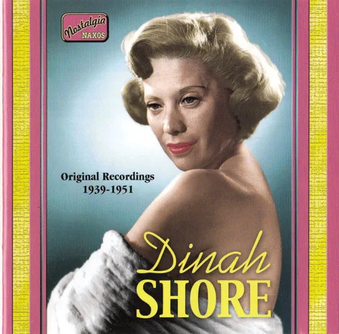 Обложка альбома «Original Recordings 1939-1951» — исполнитель DINAH SHORE