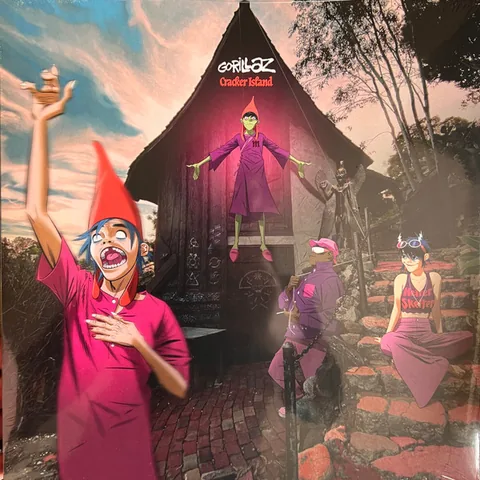 Обложка альбома «Cracker Island» — исполнитель GORILLAZ