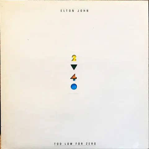Обложка альбома «Too Low For Zero» — исполнитель ELTON JOHN